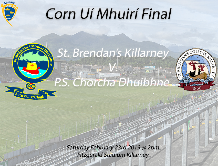 Corn Ui Mhuiri Under 19 A Football Final – St. Brendan’s Killarney 1-9 P.S Chorca Dhuibhne 0-12